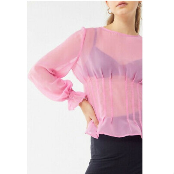 Finders Keepers Tops - Finders Keepers Pink Blouse
